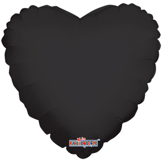 Black Heart Balloon 18"