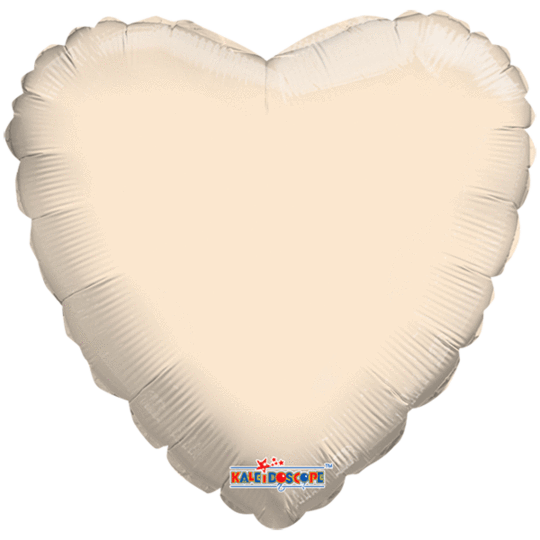 Ivory Heart Balloon 18"