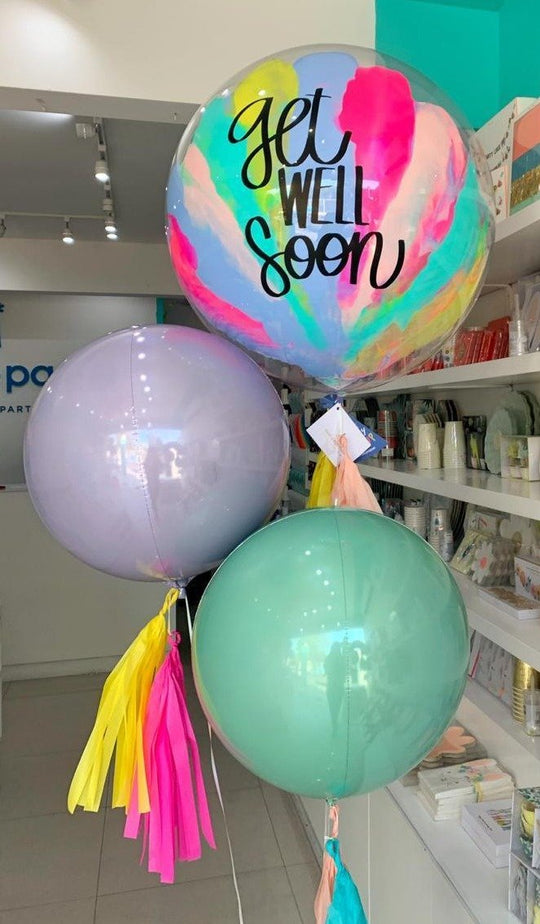 Bouquet Burbuja Grande Pintada + Orbz