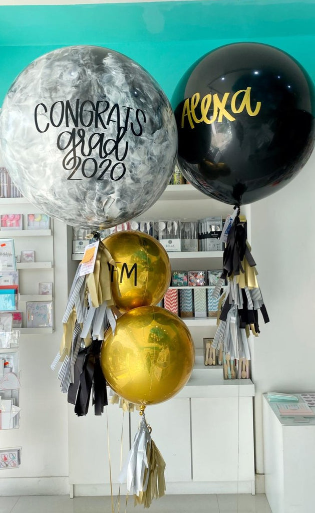 Bouquet Gigante Látex Pintado + Gigante Látex Liso + Orbz