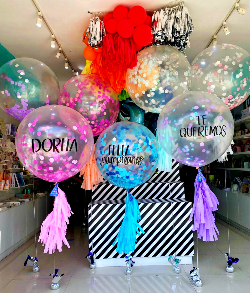 Bouquet Gigantes de Látex Confetti