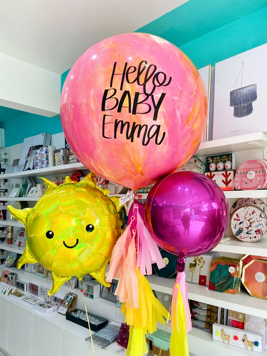 Bouquet Gigante de Látex + Orbz + Iridescent Sun