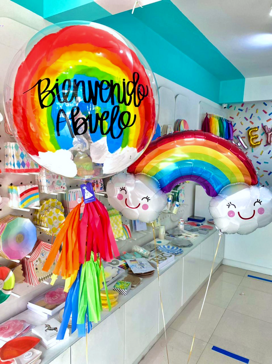 Bouquet Burbuja Rainbow + Rainbow with Clouds