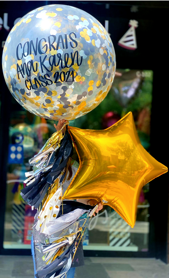 Bouquet Gigante de Látex Confetti + Giant Star