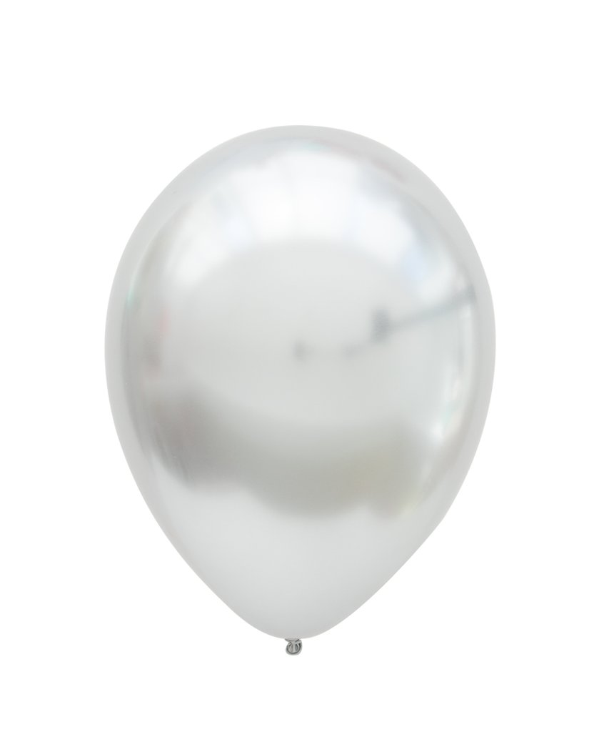 Chrome Silver Latex balloons 11" (10 pack)