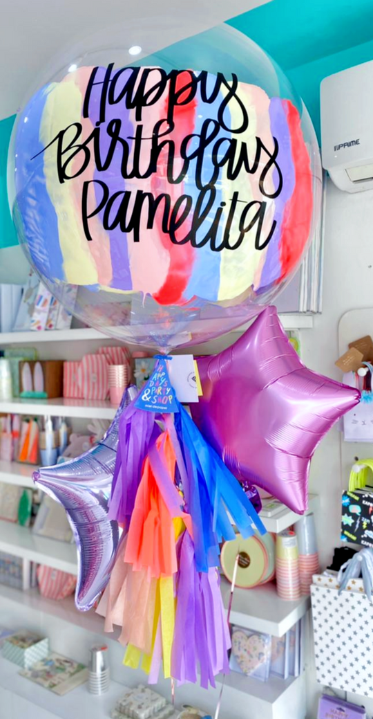 Burbuja Grande Pintada + Stars
