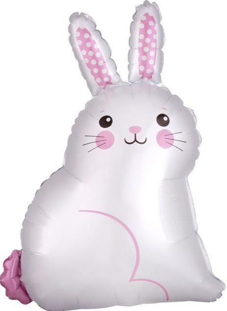 White Satin Bunny Balloon