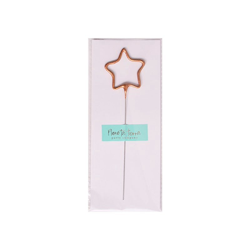 Sparkle Candle Rose Gold Star