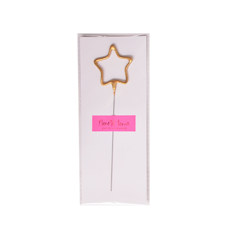 Sparkle Candle Gold Star