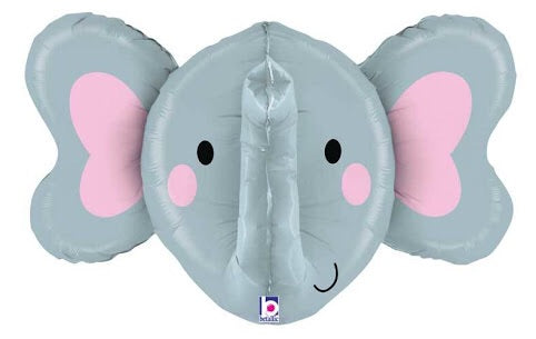Elephant Head Dimensional Balloon 34"