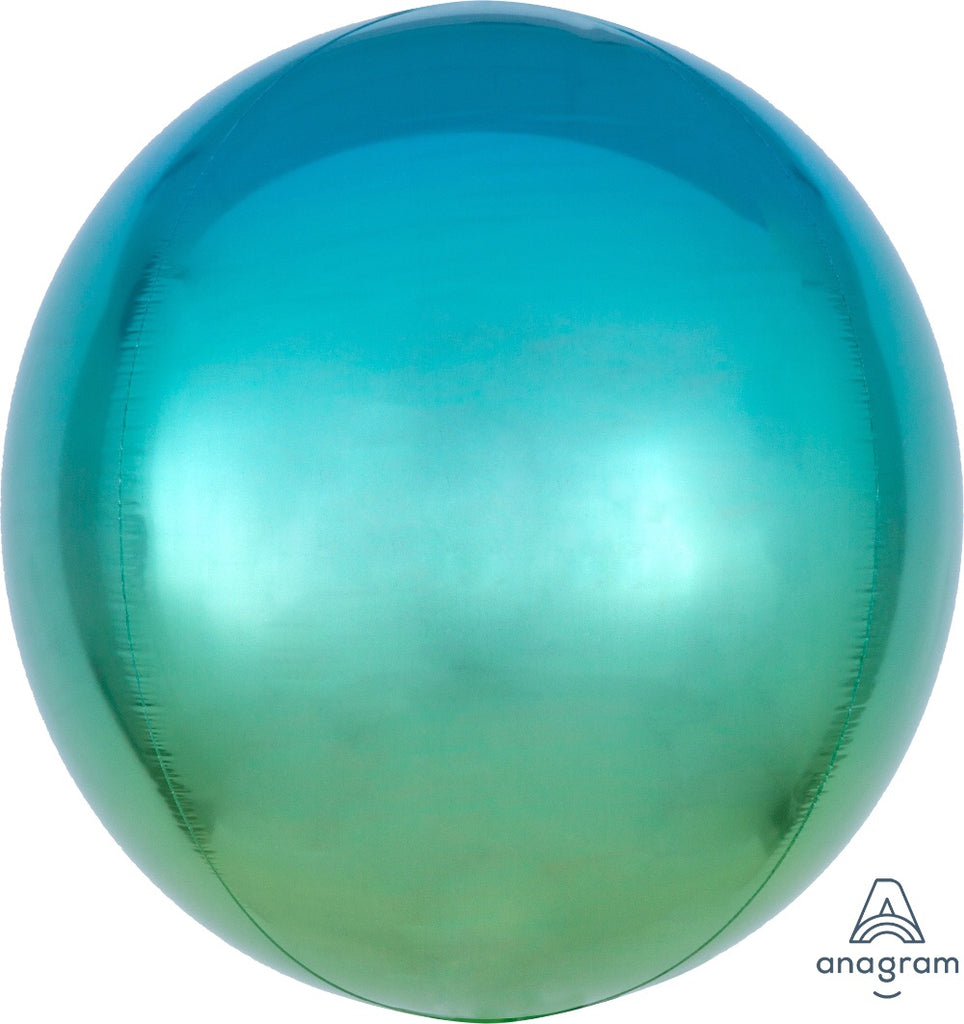 Ombré Orbz Blue & Green 17"