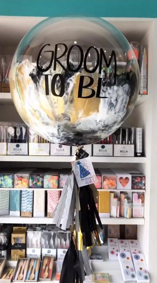 Burbuja Gigante pintada Groom to Be