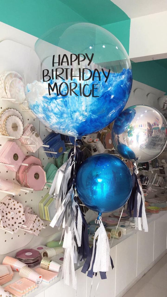 Bouquet Burbuja Gigante Pintada + Orbz