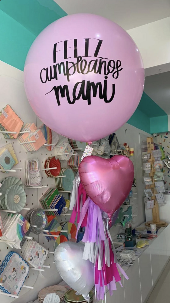 Bouquet Gigante de Látex liso + Corazones