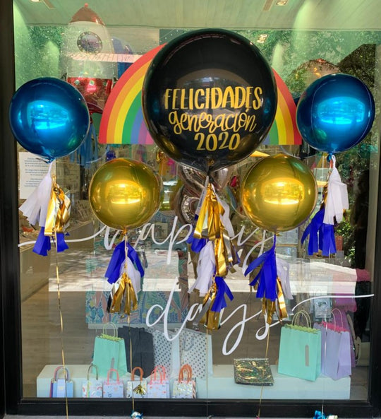 Bouquet Gigante Látex Liso + Orbz