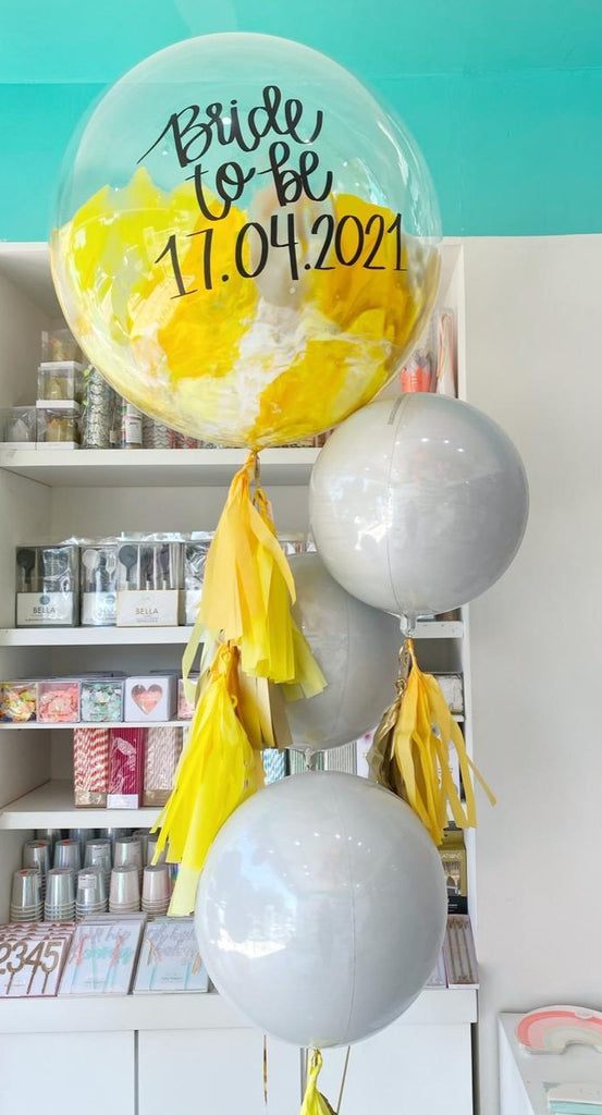 Bouquet Burbuja Gigante Pintada + Orbz
