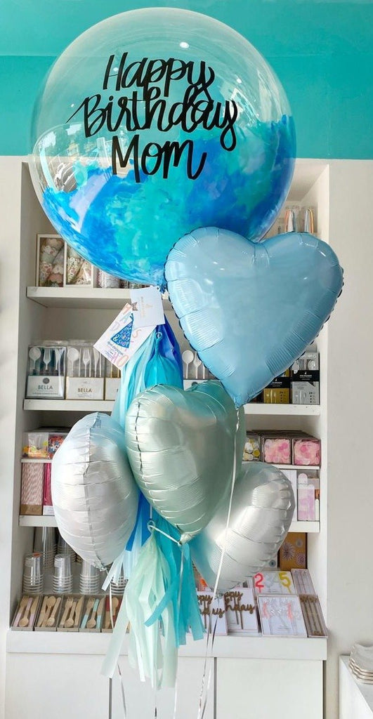Bouquet Burbuja Gigante Pintada + Hearts