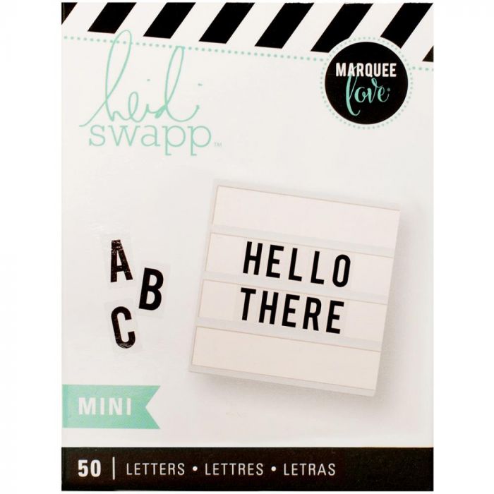 Black Letters for Mini Lightbox