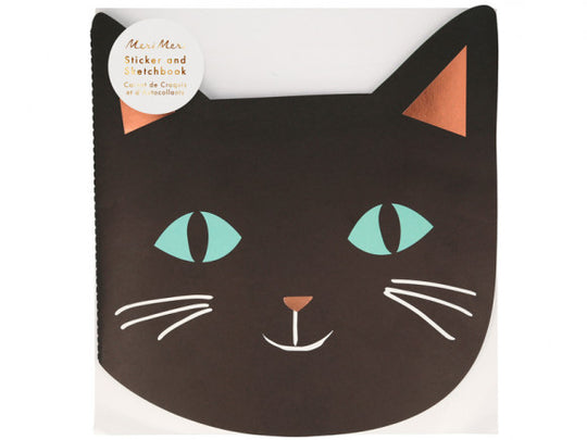 Halloween Cat Sticker Sketch Book