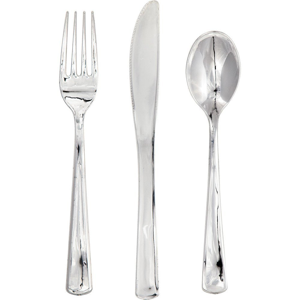 Silver Plastic Cutlery